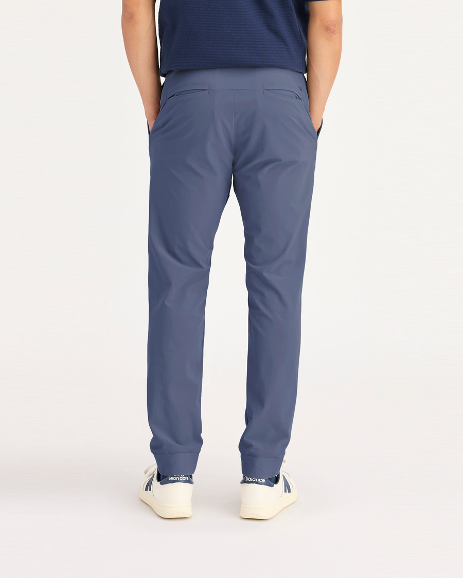 Back view of model wearing Ombre Blue Go Airweave Jogger, Slim Fit.