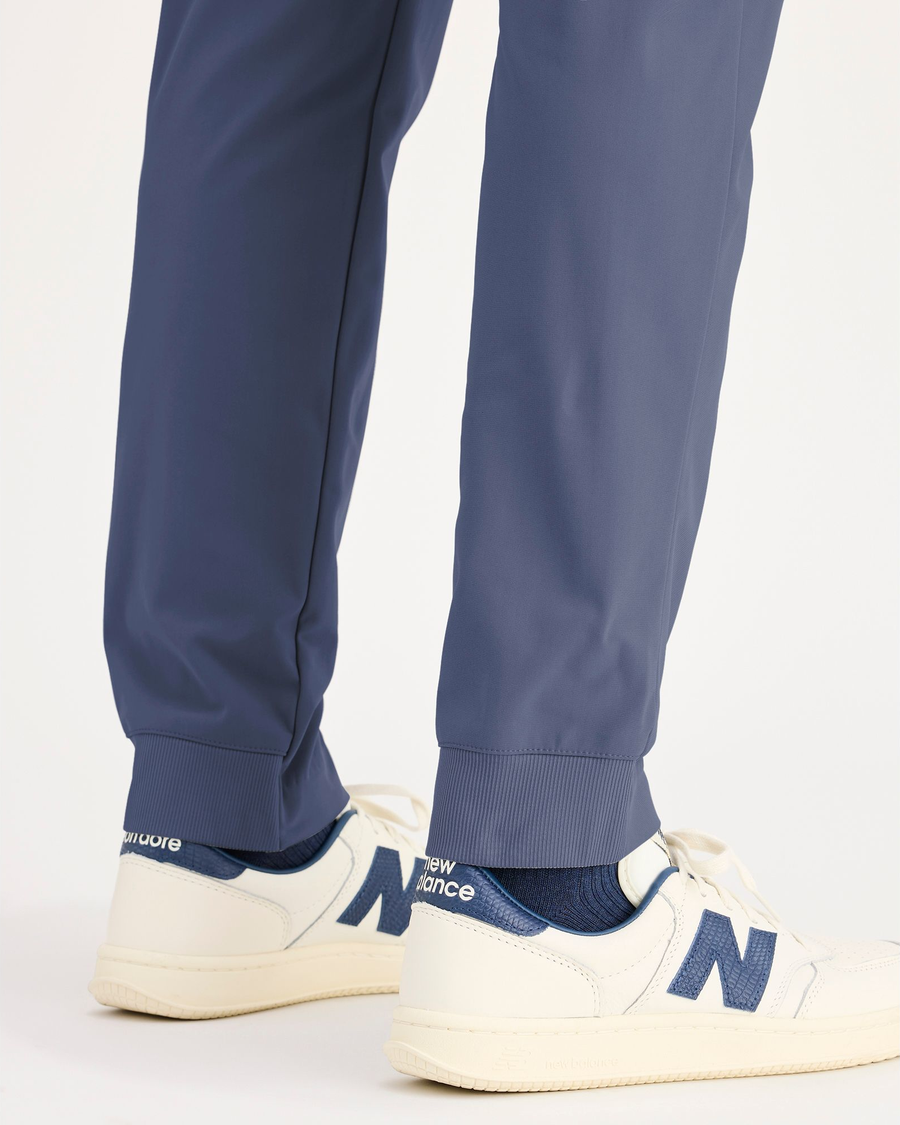 View of model wearing Ombre Blue Go Jogger, Slim Fit with Airweave.