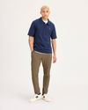 View of model wearing Otter Go Jogger, Slim Fit with Airweave.