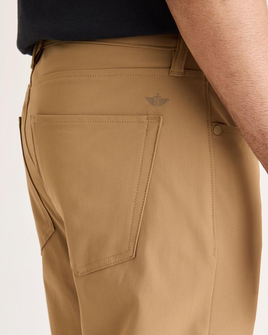 View of model wearing Otter Go Pant, Slim Fit with Airweave.