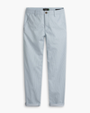 View of model wearing Oxnard Tourmaline Stripe Weekend Chino, Slim Fit.