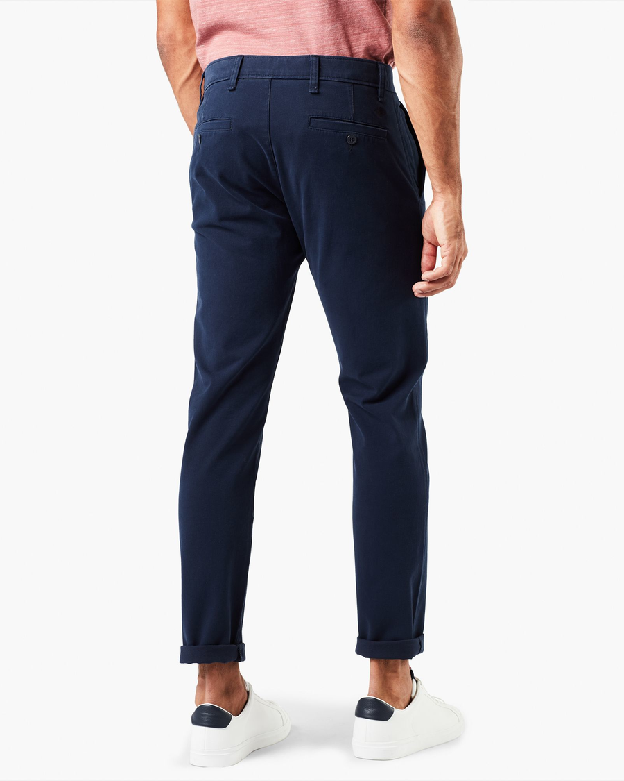 Back view of model wearing Pembroke Ultimate Chinos, Skinny Fit.