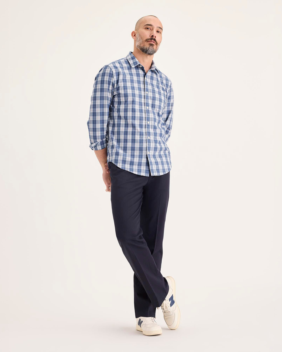 Front view of model wearing Reeves Coastal Ultimate Shirt, Regular Fit.