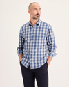 Front view of model wearing Reeves Coastal Ultimate Shirt, Regular Fit.