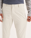 View of model wearing Sahara Khaki Go Activeflex Chino, Skinny Fit.
