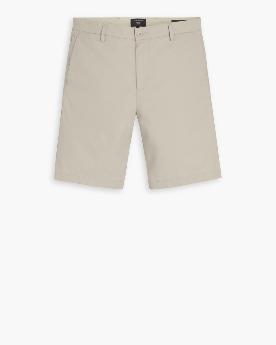 View of model wearing Sahara Khaki Men's Supreme Flex Modern Chino Short.
