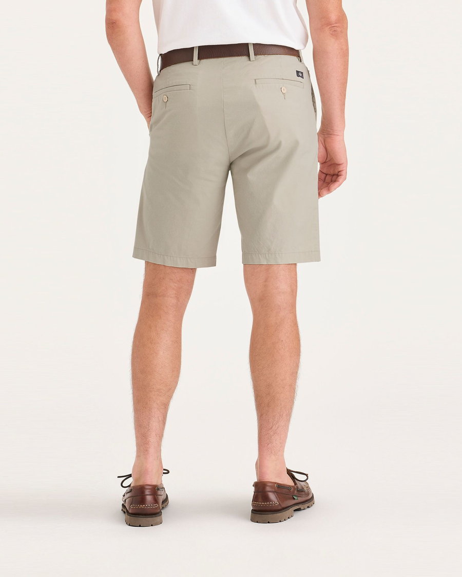 Back view of model wearing Sahara Khaki Men's Supreme Flex Modern Chino Short.