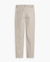 View of model wearing Sahara Khaki Mid-Rise Collins Trouser with Sculpt, Slim Fit.