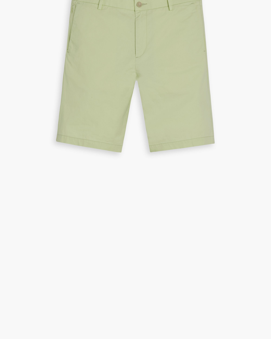 View of model wearing Seedling Men's Supreme Flex Modern Chino Short.