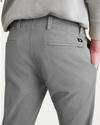 View of model wearing Sharkskin Alpha Chino Pants, Skinny Fit.