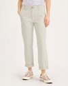 Front view of model wearing Silver Birch Weekend Chino Pants, Slim Fit.