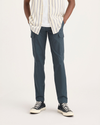 Front view of model wearing Stratified Sea Men's Slim Tapered Fit Cargo Pants.