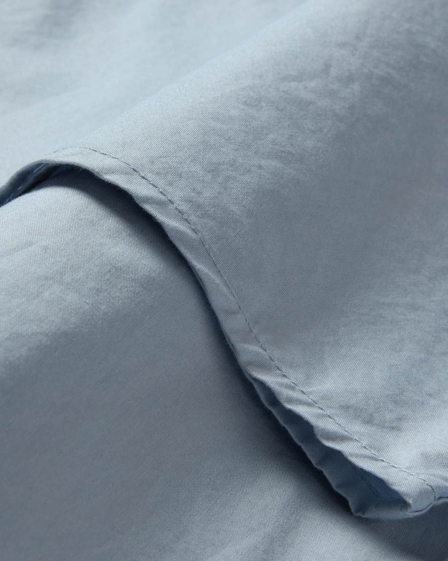 View of model wearing Subdued Blue Ultimate Shirt, Slim Fit.