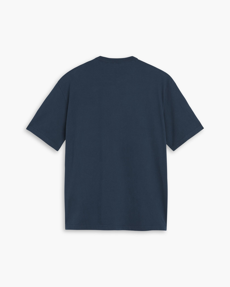 View of model wearing Sunflowers Stratified Sea Eighty-Six Tee, Relaxed Fit.