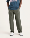 Front view of model wearing Tea Leaf Men's Loose Fit Eighty-Six Utility Pants.