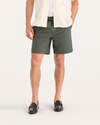 Front view of model wearing Tea Leaf Men's Straight Fit Ultimate Pull-On Short 8.5".