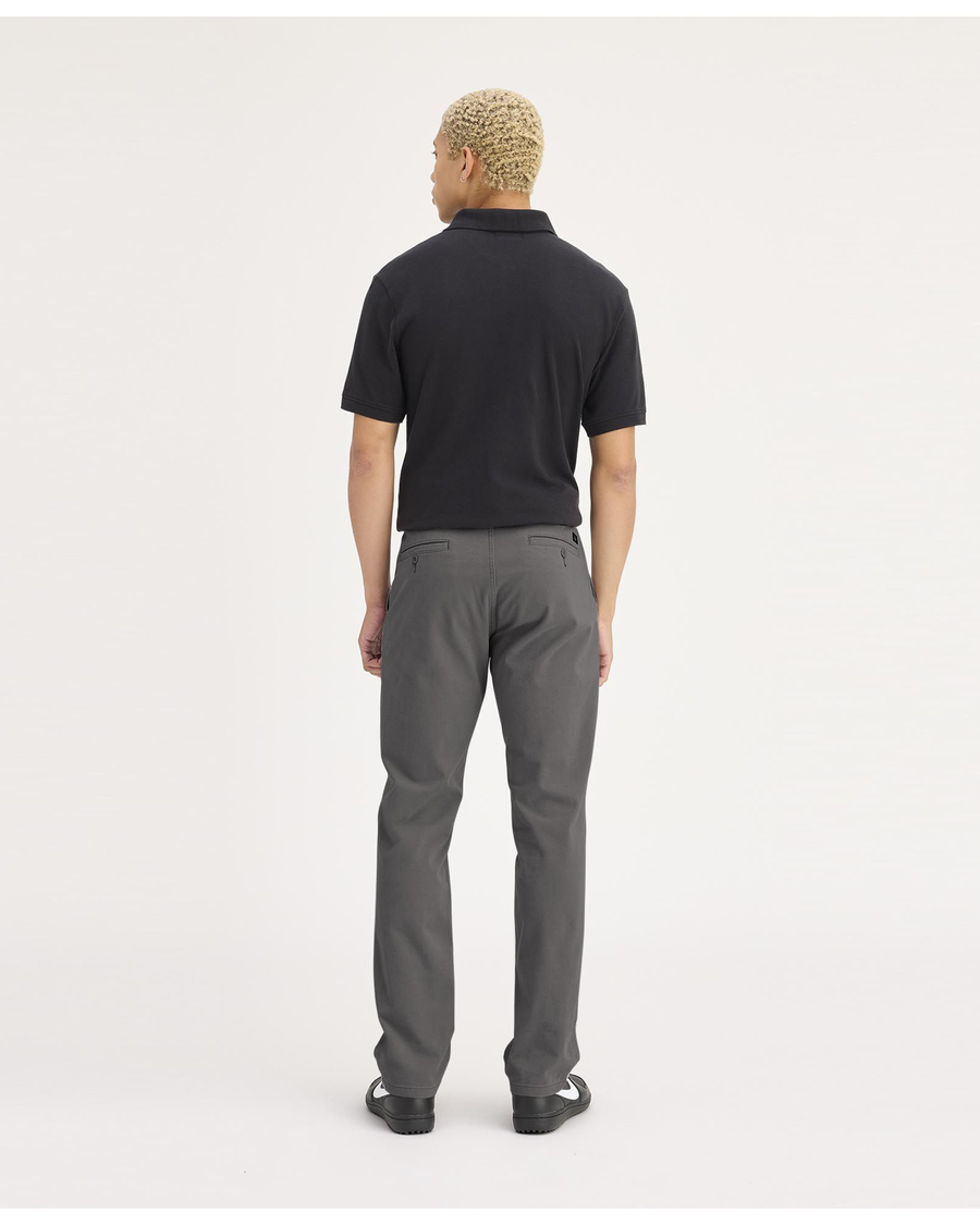 Back view of model wearing Thunderstorm Ultimate Chinos, Slim Fit.