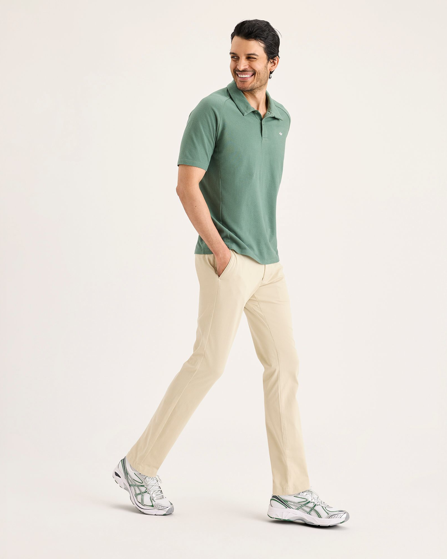 View of model wearing Tidal Foam Go Activeflex Chino, Skinny Fit.