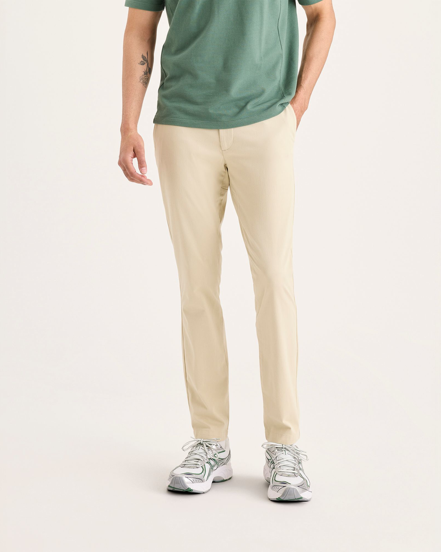 Front view of model wearing Tidal Foam Go Activeflex Chino, Skinny Fit.