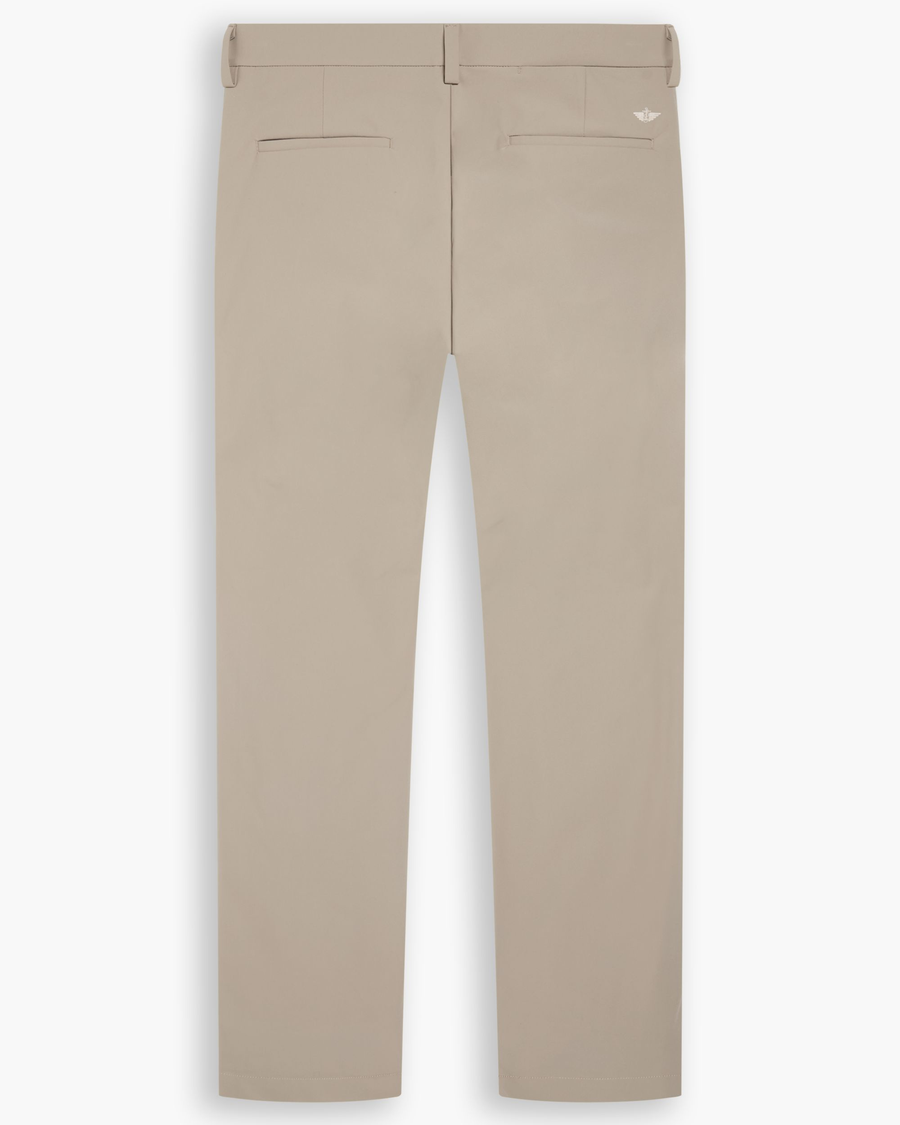 View of model wearing Timberwolf Go Chino, Slim Fit with Airweave.