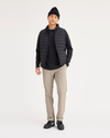 Front view of model wearing Timberwolf Go Chino, Slim Fit with Airweave.