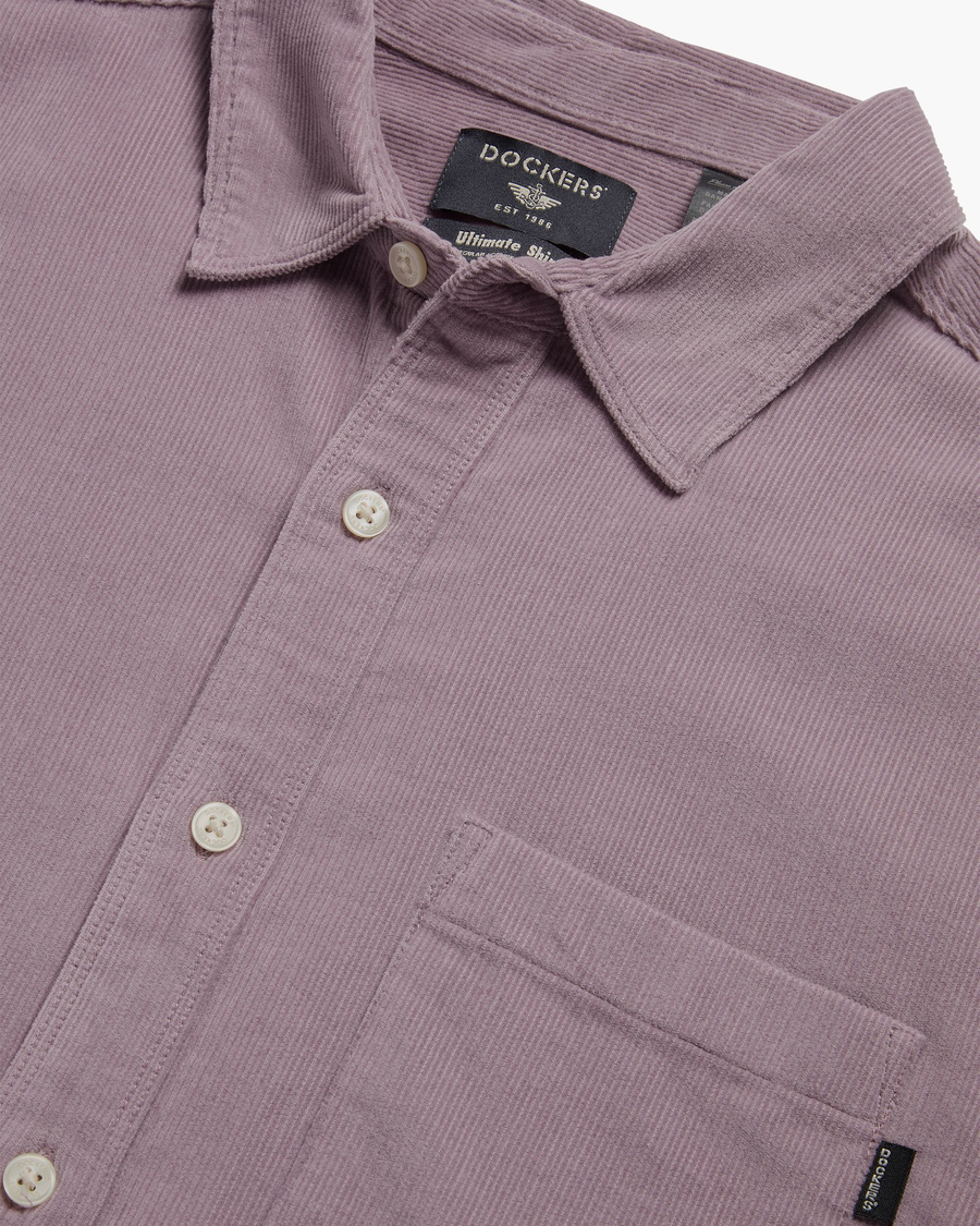 View of model wearing Toadstool Ultimate Shirt Long Sleeve, Regular Fit.