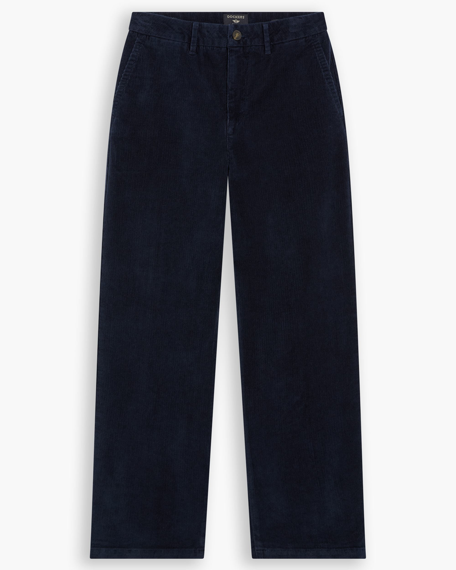 View of model wearing Total Eclipse Blake Chino, High Straight Fit.