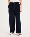 Front view of model wearing Total Eclipse Blake Chino, High Straight Fit.