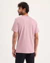 Back view of model wearing Varsity Emblem Graphic Tee, Slim Fit.