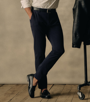 Detailed view of Dockers® men’s pants, showcasing texture, stitching, and premium finish.