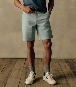 Zoomed-in shot of Dockers® men’s shorts, highlighting lightweight fabric and casual structure.